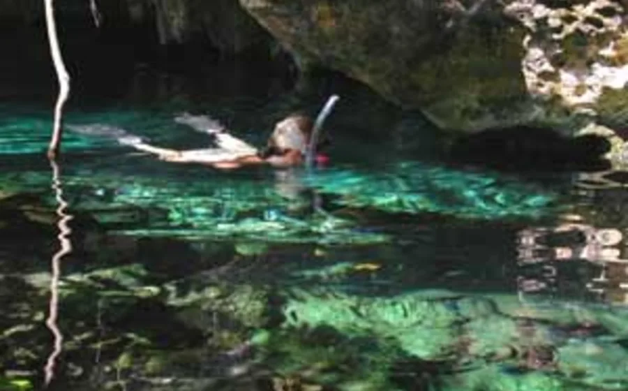 Snorkeling area at Gran Cenote